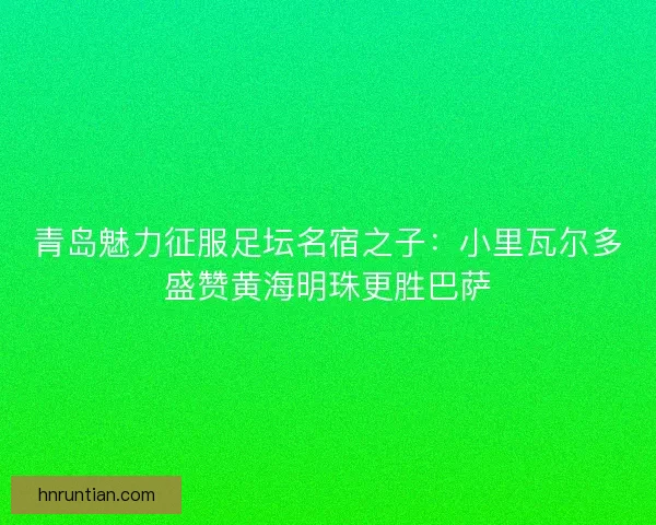 青岛魅力征服足坛名宿之子：小里瓦尔多盛赞黄海明珠更胜巴萨